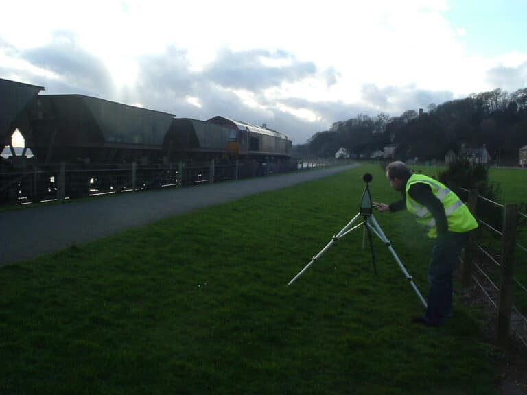 Sound testing train
